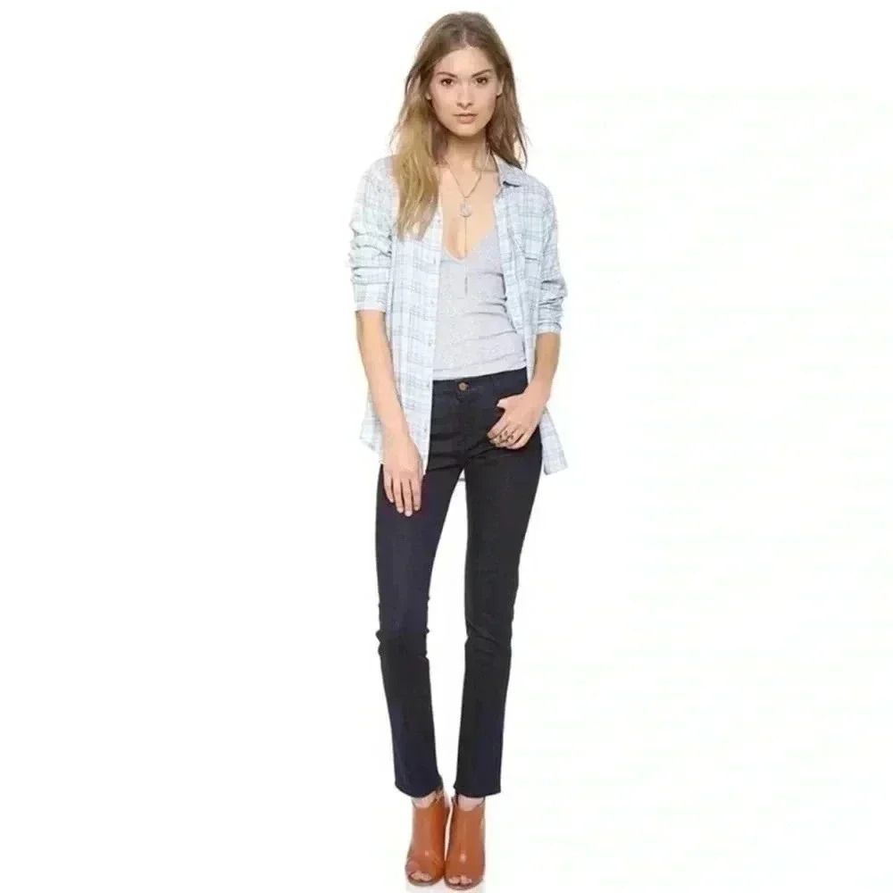 MiH Jeans Ellsworth High Rise Skinny Jean in Hero Black Size 30